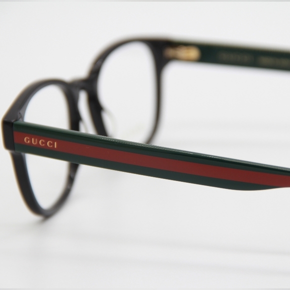 NEW GUCCI EYEGLASSES GG0927O 001 BLACK GREEN ROUND WOMEN’S GUCCI EYEWEAR GG0927O - Picture 8 of 12